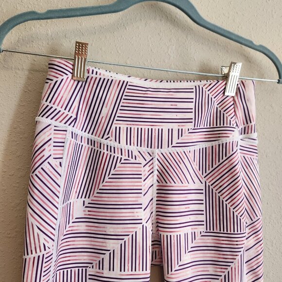 Calia By Carrie Underwood Striped Geometric Print Leggings Size Small - Picture 2 of 8